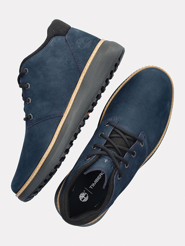 کفش نیم بوت تیمبرلند مدل Hudson Road Mid Lace-Up Chukka Boot for Men in Dark Blue