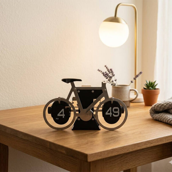 ساعت رومیزی Vintage Bike-Shaped Mechanical _ مشکی