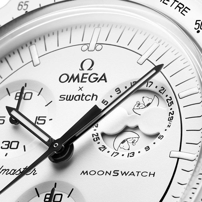 ساعت امگا سواچ مدل MISSION TO MOONPHASE - SO33W700 - تصویر 4