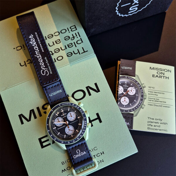 ساعت مچی امگا سواچ مدل زمین Mission on Earth